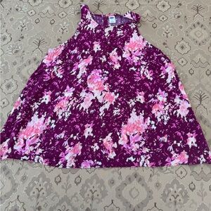 Old Navy Purple Floral Women's Top